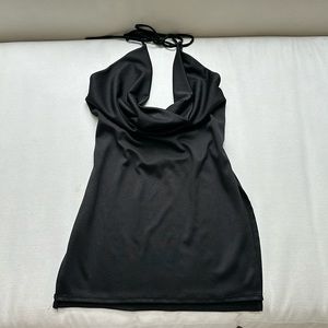 Black mini dress